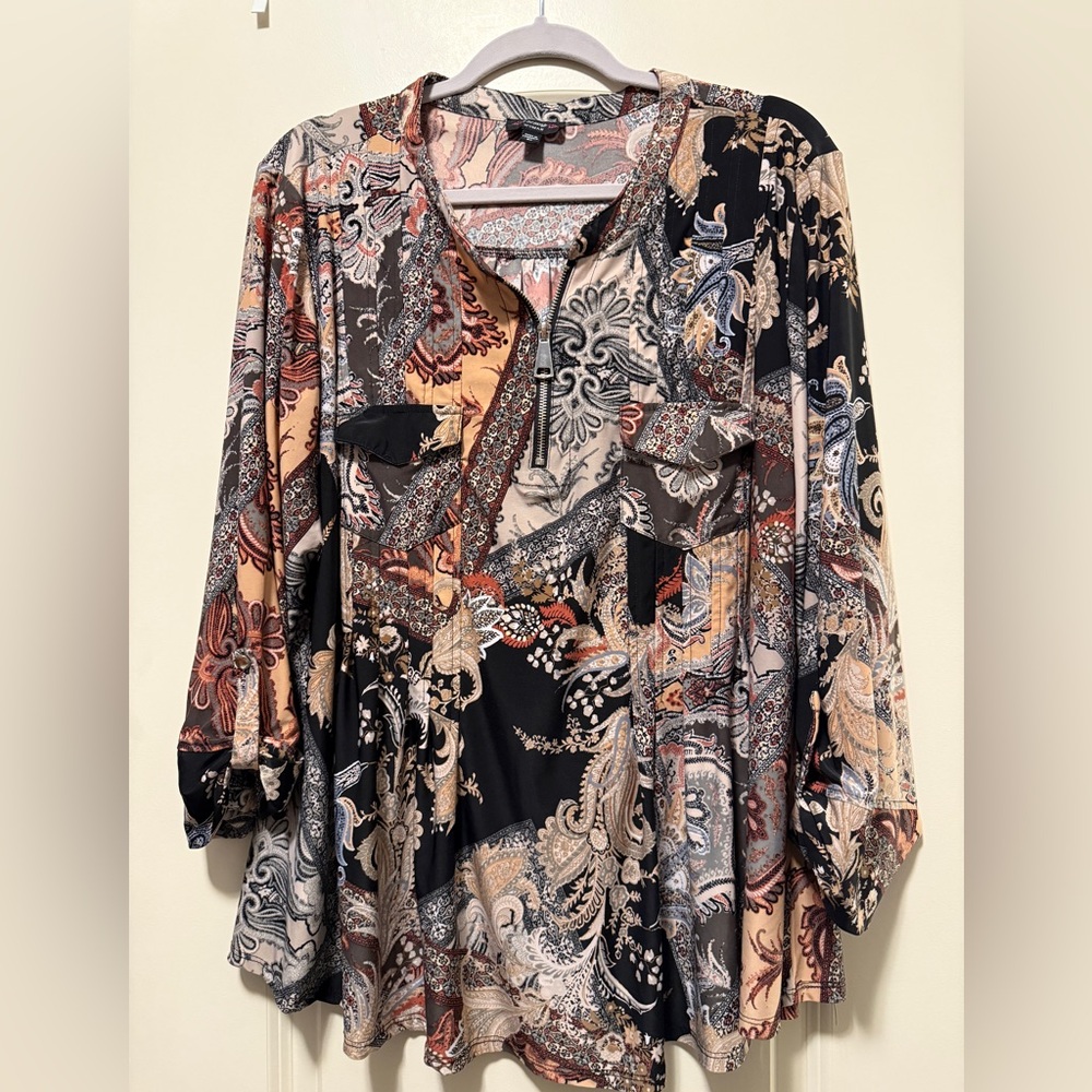 Cocomo Multicolor Paisley Blouse